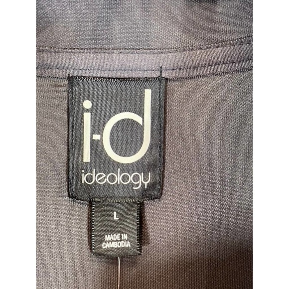 ID Ideology Men's Charcoal/Black Regular-Fit Moisture-Wicking Knit Jacket SZ L - Picture 10 of 12